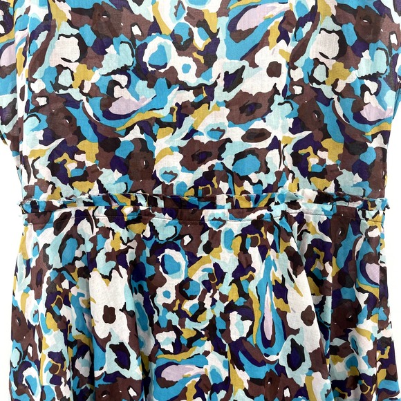 Diane von Furstenberg Marina Dress Size Small Swim Cover Up Tunic Blue White - Picture 14 of 16